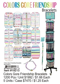 Colors Gore Friendship Bracelets 1200 Pcs.